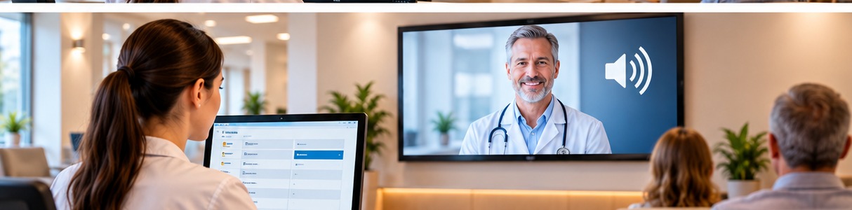 Patient call system in a modern waiting room