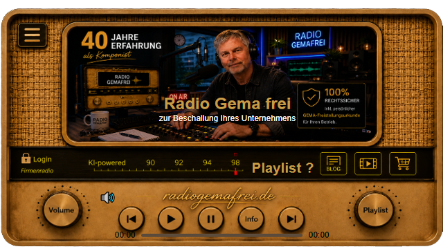 Gemafreie Beschallung für Unternehmen